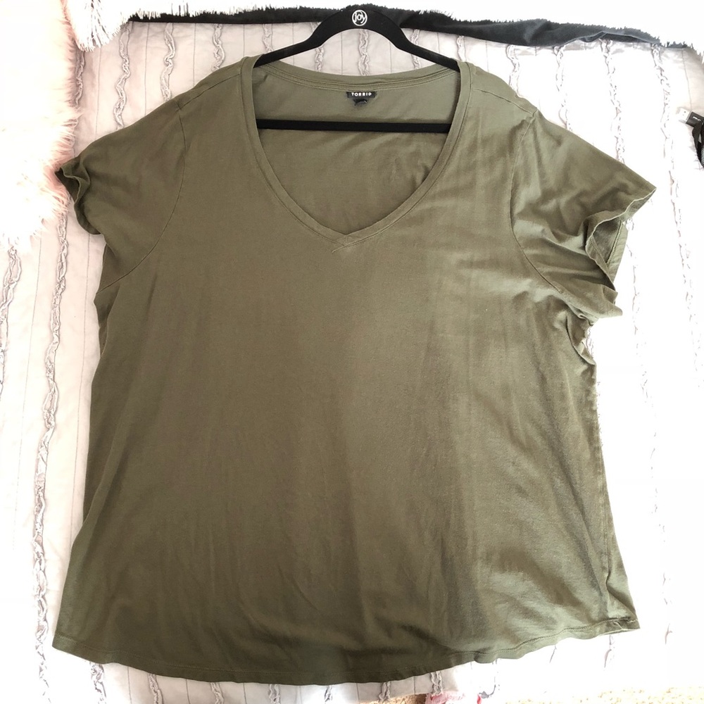 Torrid Size 5 Olive Top